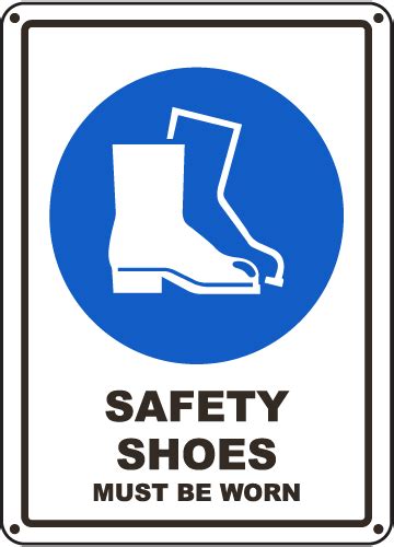 Safety Sign – Dubai – Safety Shoes Must be worn | Safety Signs ...