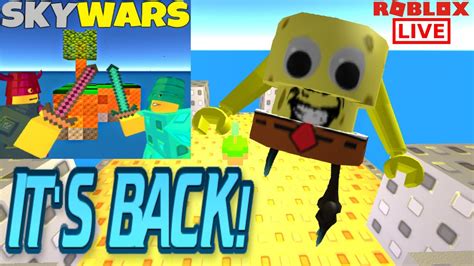 ROBLOX SKYWARS IS BACK! LIVE - YouTube