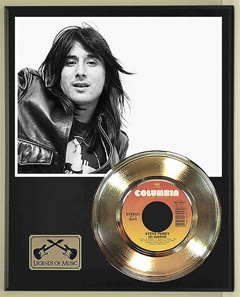 Steve Perry - Oh Sherrie Gold 45 Record Ltd Edition Display Award Quality - Gold Record Outlet ...