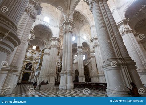 Interior of Granada Cathedral Editorial Stock Image - Image of ...