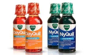 Dayquil and Nyquil Liquid Bottles; 2-Packs of 8 Fl. Oz Bottles ...