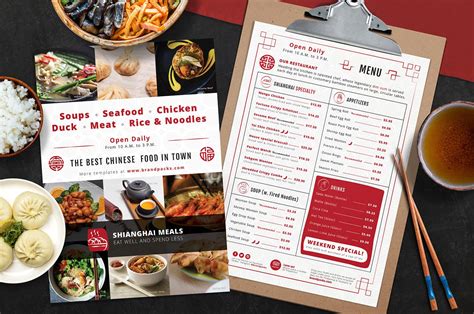 Chinese Restaurant Menu Template - PSD, Ai & Vector - BrandPacks