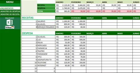 Como fazer uma Planilha de Gastos Mensais | Excel e VBA Brasil