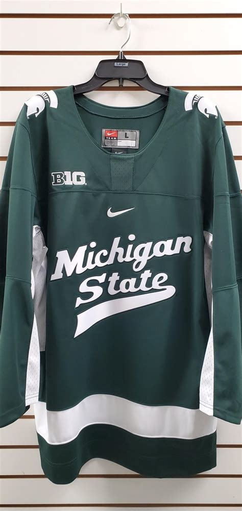 MSU Spartans Green Hockey Jersey - 191182652917