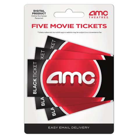 AMC WM.com Black 5 Tickets - [Digital] - Walmart.com