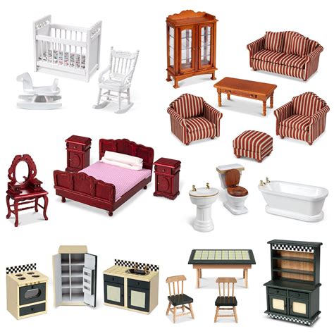 Beibei 7pcs/set Dollhouse Furniture Miniature Sets Dollhouse Furniture ...