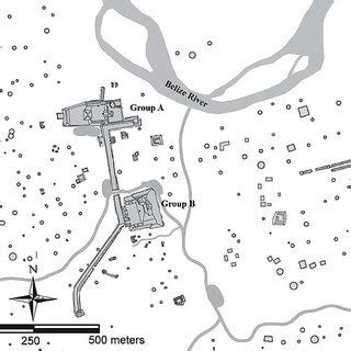 Map of the civic-ceremonial center of Classic Xunantunich (Map after ...