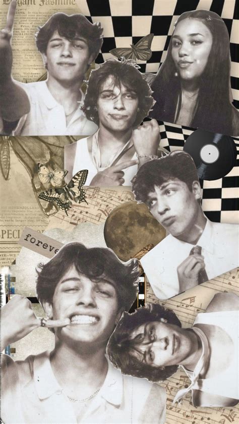 Vintage Aesthetic Collage with Music Notes