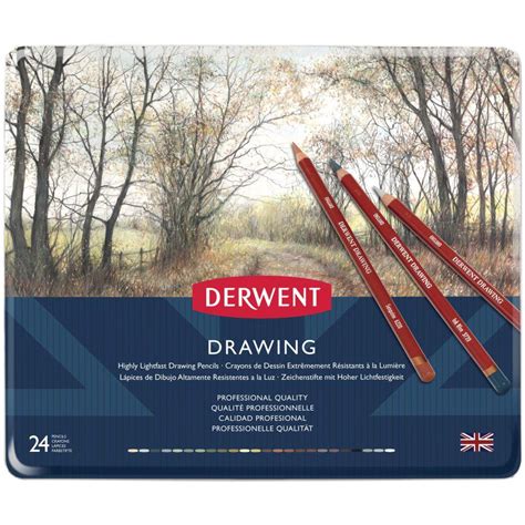 Derwent Drawing Pencils - 24 Set - Online Art Supplies Australia