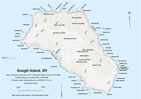 Gough Island (a British territory in the southern... - Maps on the Web