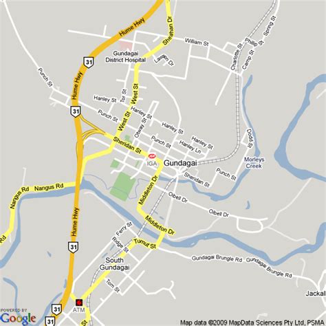 Map of Gundagai, NSW | Hotels Accommodation