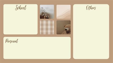 aesthetic desktop wallpaper organizer beige theme | Desktop, Ảnh tường ...