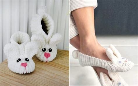 Bunny Slippers Free Crochet Patterns - Your Crochet