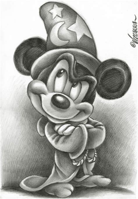 Mickey Drawing, Mickey Mouse Drawings, Disney Drawings Sketches, Art ...