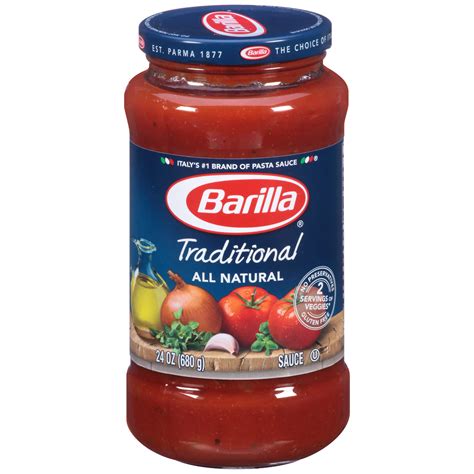 Barilla Pasta Sauce, Traditional, 24 Oz - Walmart.com