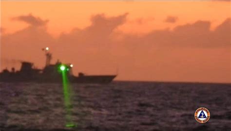 China aims laser at Philippine Coast Guard ship in West PH Sea