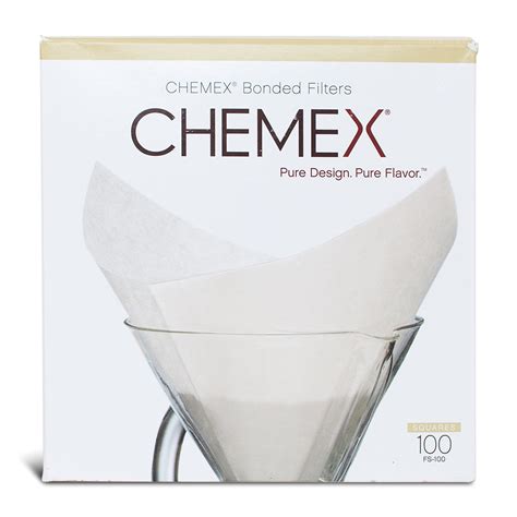 Chemex White Square Coffee Filters, 100 CT – Silver Grizzly Espresso