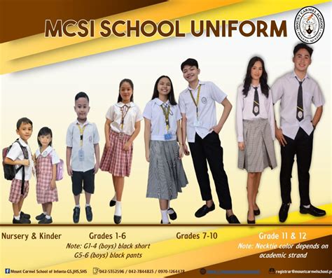 School Uniform - MOUNT CARMEL SCHOOL OF INFANTA