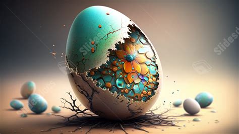 Easter Cute Eggs Powerpoint Background For Free Download - Slidesdocs