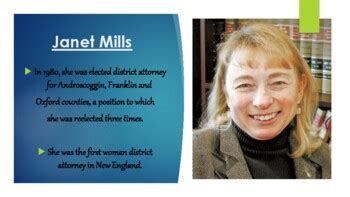 Governor Janet Mills (ME) Biography PowerPoint by Mr Matthews Teacher Store