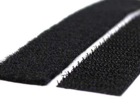 Stylus Hook and Loop Black adhesive backed velcro strips 50mm wide sold by the metre. - Film ...