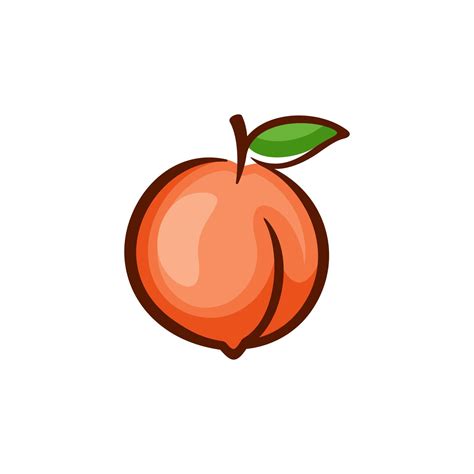 Peach Logo Design 15394294 Vector Art at Vecteezy