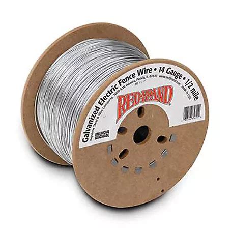 Red Brand Galvanized Electric Fence Wire 14 Gauge, 2640-ft., 85611 at ...