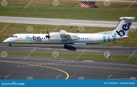 Flybe Aircraft Landing At Heathrow Airport Editorial Photo ...