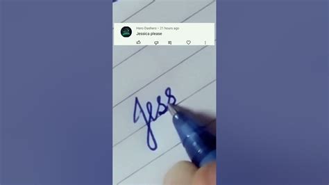 How to write Jessica in cursive writing #handwriting #sanahandwritting - YouTube