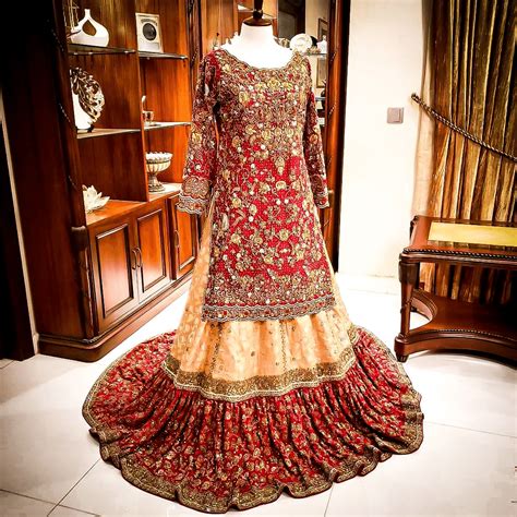 Heavy Farshi Sharara Bridal Wear – Monz Fashion