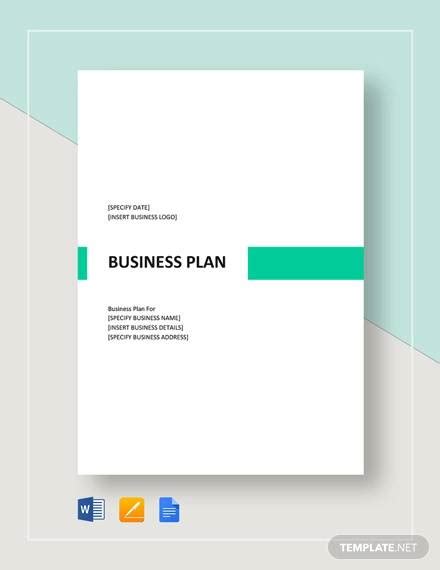 FREE 31+ Business Plan Templates in Google Docs | MS Word | Apple Pages