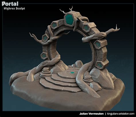 Cavern Environment - Asset Sculpts, Julian Vermeulen | Game concept art, Props concept ...