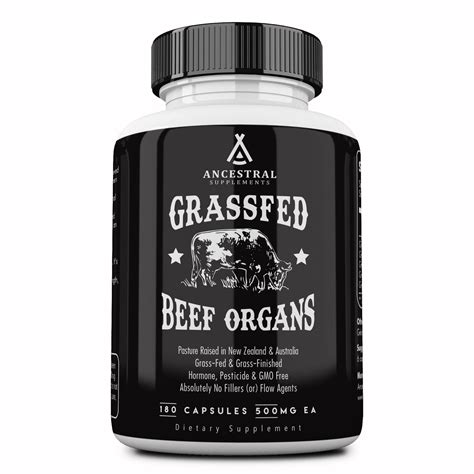 Buy Ancestral Supplements Grass Fed Beef Organs (Desiccated) — Liver ...