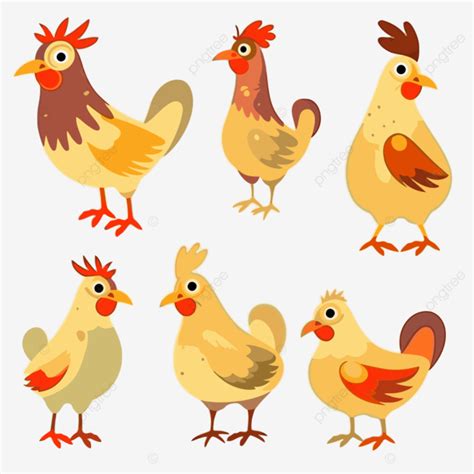 รูปFowl Clipart ไก่น่ารักบนการ์ตูนพื้นหลังสีขาว เวกเตอร์ PNG , ไก่, ภาพ ...