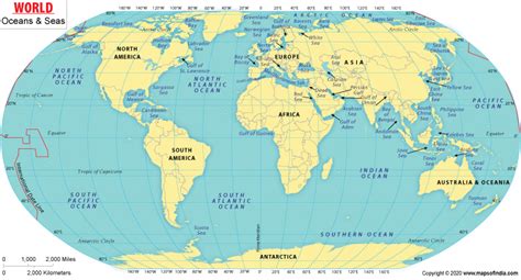 World Oceans Map