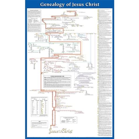 Genealogy of Jesus Christ, by Rose Publishing, Wall Chart | Mardel | 3842333