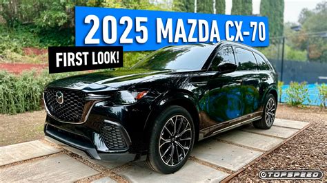 First Look: 2025 Mazda CX-70 PHEV Bows With A New Take On The Brand's Midsize SUV Platform