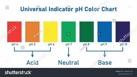 Universal Indicator Ph Color Chart Scientific Stock Vector (Royalty Free) 2224042143 | Shutterstock