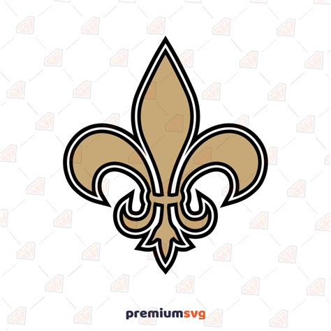 Saints Fleur SVG, New Orleans SVG Cut and Clipart Files | PremiumSVG