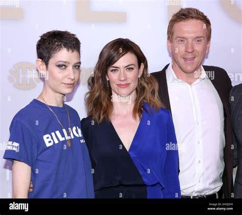 Asia Katie Dillion, Maggie Siff & Damian Lewis attending the 'Billions ...