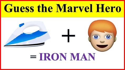 Can You Guess Marvel Hero By Emoji?| Emoji Challenge | Emoji Puzzles ...