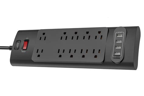 Power everything with this 10-outlet, 4-USB surge protector for $20 ...