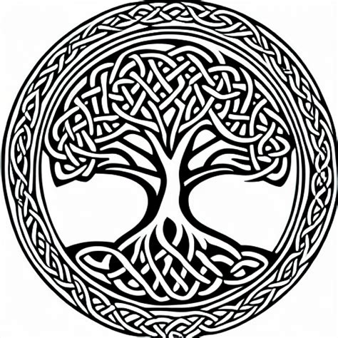 Celtic Tree Of Life Drawing