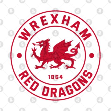 Wrexham Red Dragons Football Team - Wrexham - T-Shirt | TeePublic