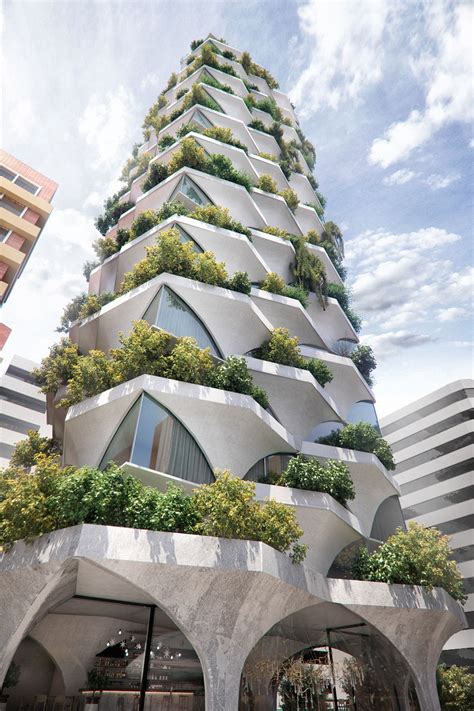 Green tower design by OdD architects | Green architecture, Biophilic ...