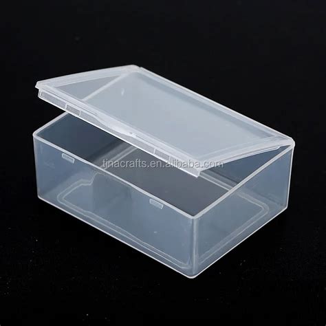 Rectangle Hinged Lid Plastic Containers /small Box With Hinged Lid ...