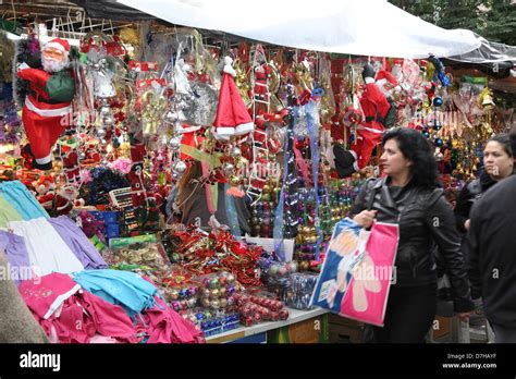 Santiago de Chile christmas decorations Stock Photo - Alamy