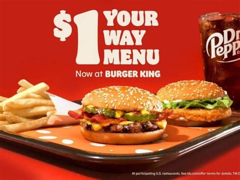 Burger King Launches New $1 Have it Your Way Menu - Fast Food Menu Prices