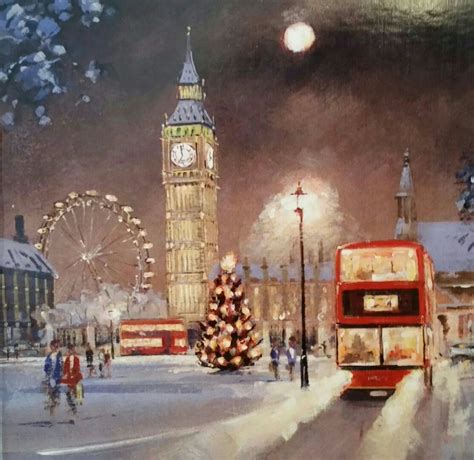 Kate's Card | London christmas, London painting, London wallpaper