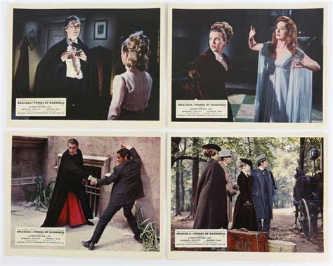 7 sets of Dracula Hammer Horror Front of House cards/stills including Dracula | #4542653848